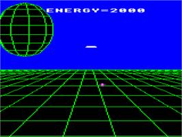 In game image of Liberator on the Acorn BBC Micro.