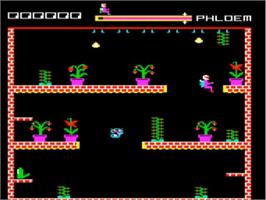 In game image of Microcosm on the Acorn BBC Micro.