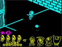 In game image of Nightshade on the Acorn BBC Micro.