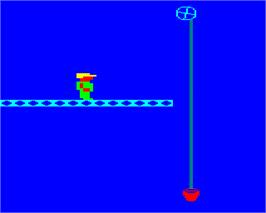 In game image of Number Painter on the Acorn BBC Micro.