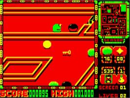 In game image of Perplexity on the Acorn BBC Micro.