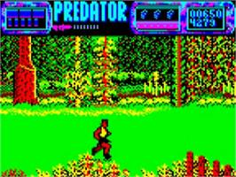 In game image of Predator on the Acorn BBC Micro.