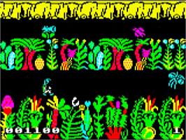 In game image of Sabre Wulf on the Acorn BBC Micro.
