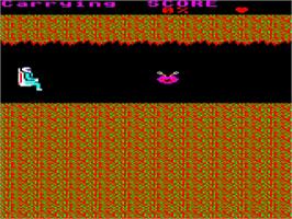 In game image of Sim on the Acorn BBC Micro.