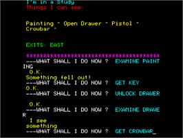 In game image of Time Machine, The on the Acorn BBC Micro.