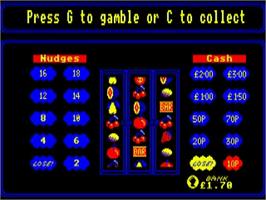 In game image of Vegas Jackpot on the Acorn BBC Micro.