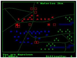 In game image of Waterloo on the Acorn BBC Micro.