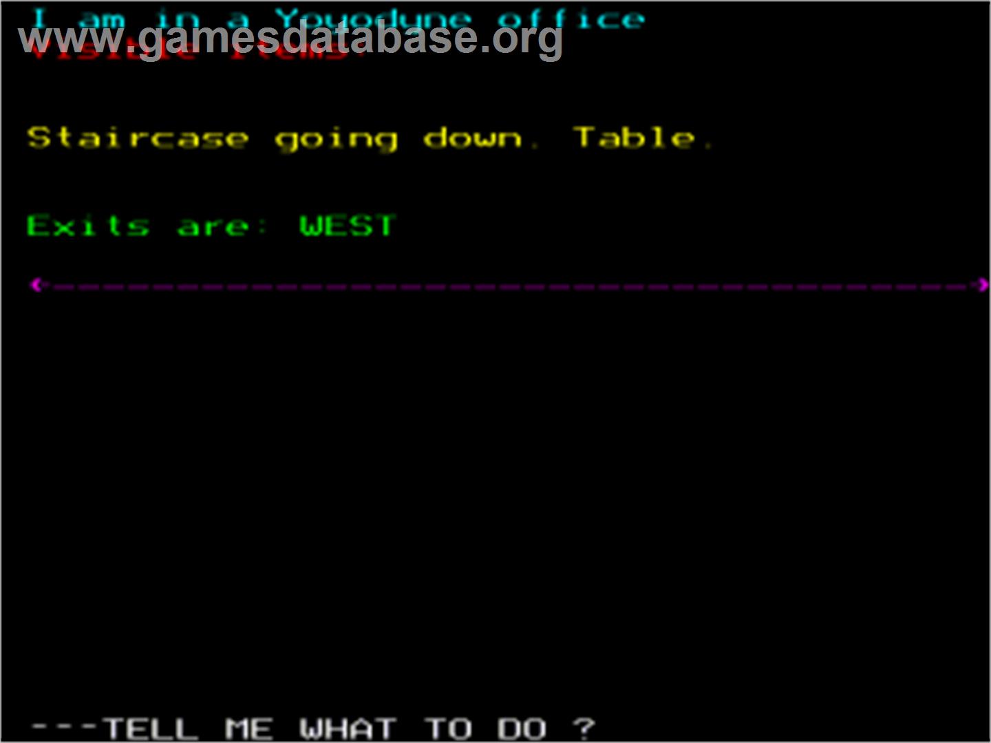 Adventures of Buckaroo Banzai, The - Across the 8th Dimension! - Acorn BBC Micro - Artwork - In Game