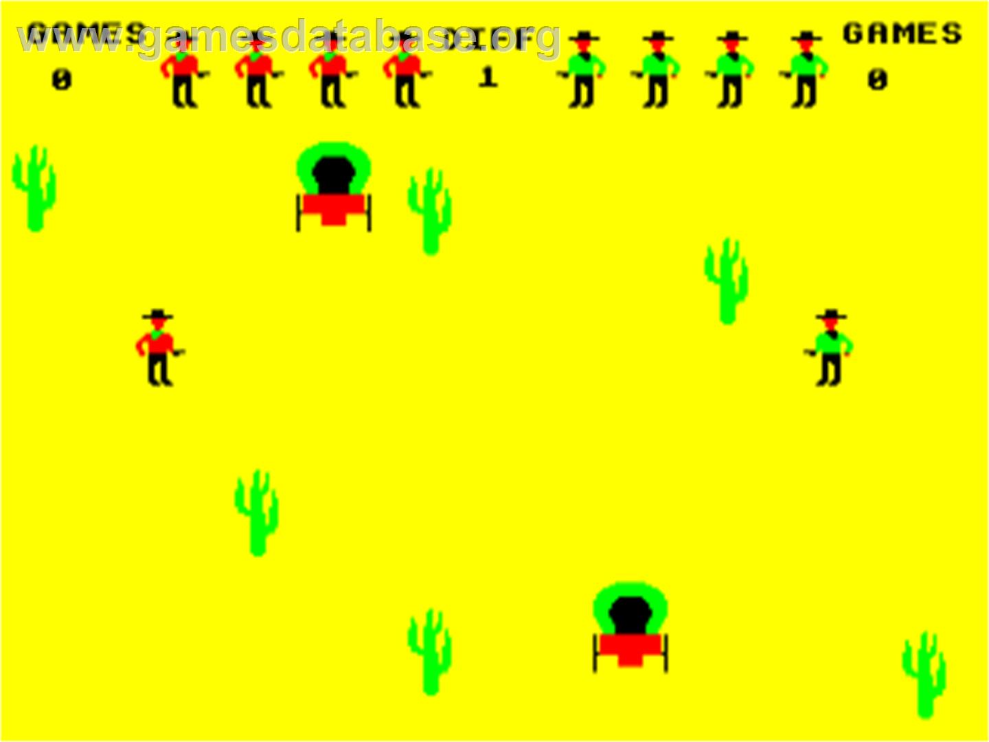 Cowboy Shootout - Acorn BBC Micro - Artwork - In Game