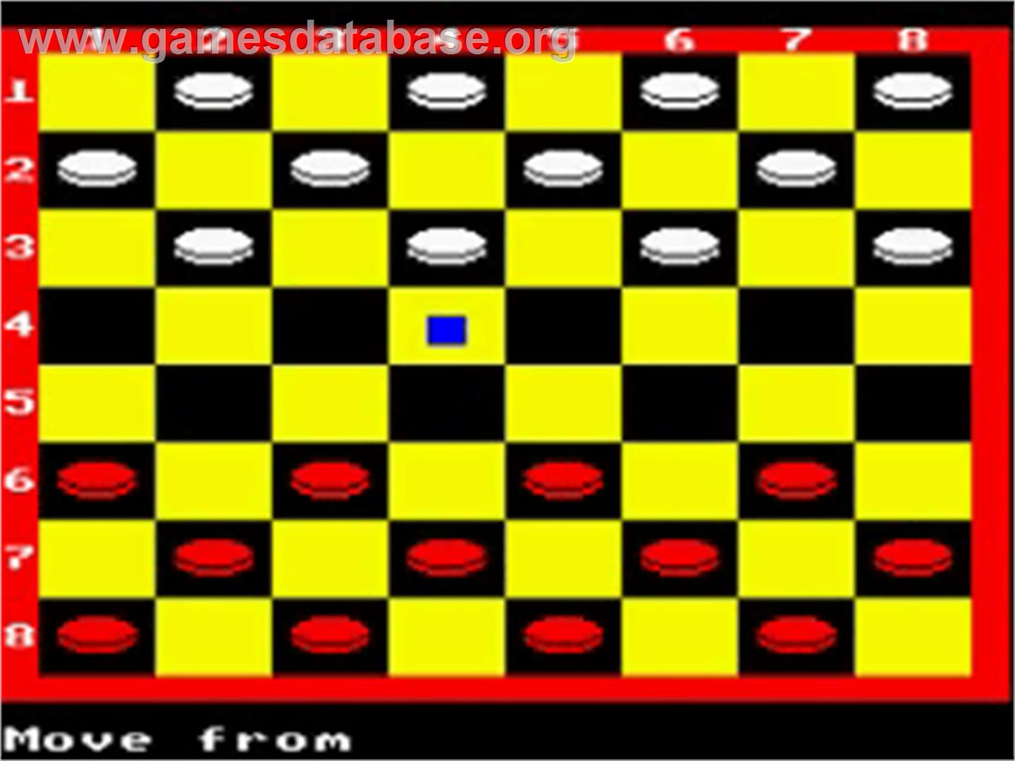 Draughts (Acornsoft) - Acorn BBC Micro - Artwork - In Game