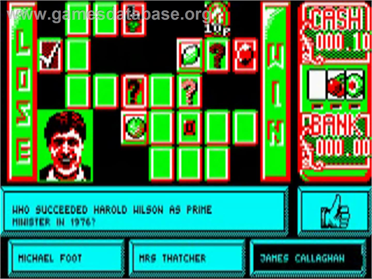 Emlyn Hughes Arcade Quiz - Acorn BBC Micro - Artwork - In Game