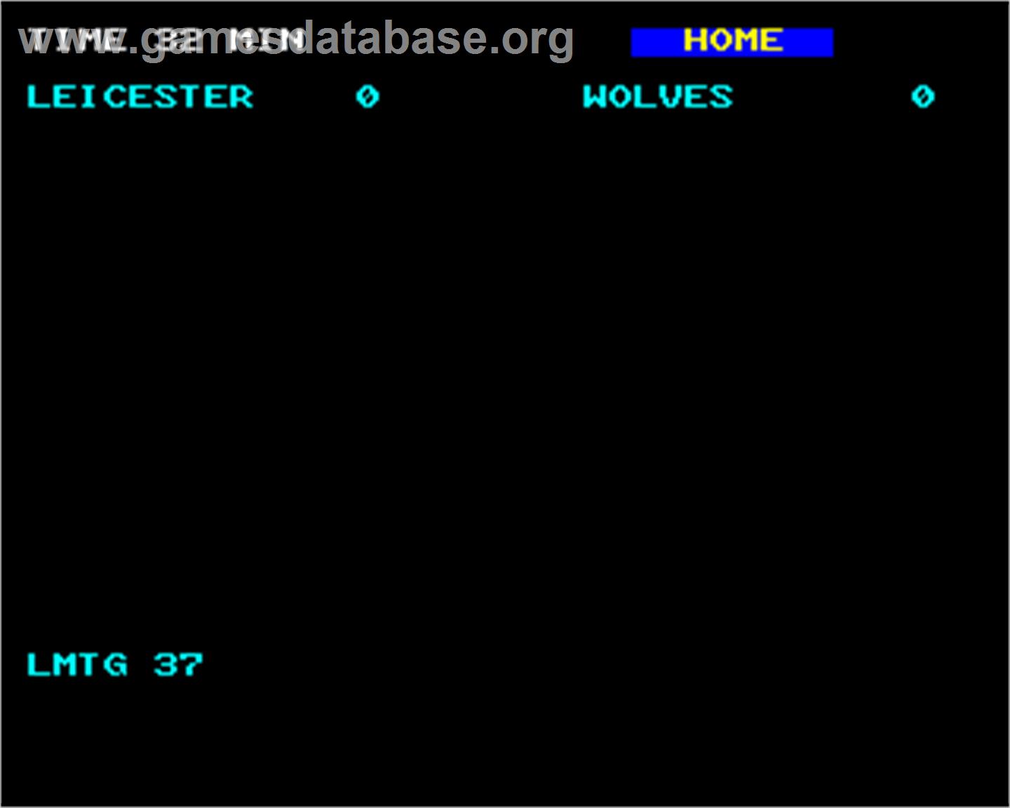 Football Director - Acorn BBC Micro - Artwork - In Game