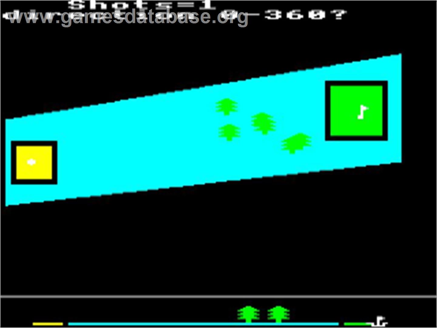 Golf (Micro User) - Acorn BBC Micro - Artwork - In Game