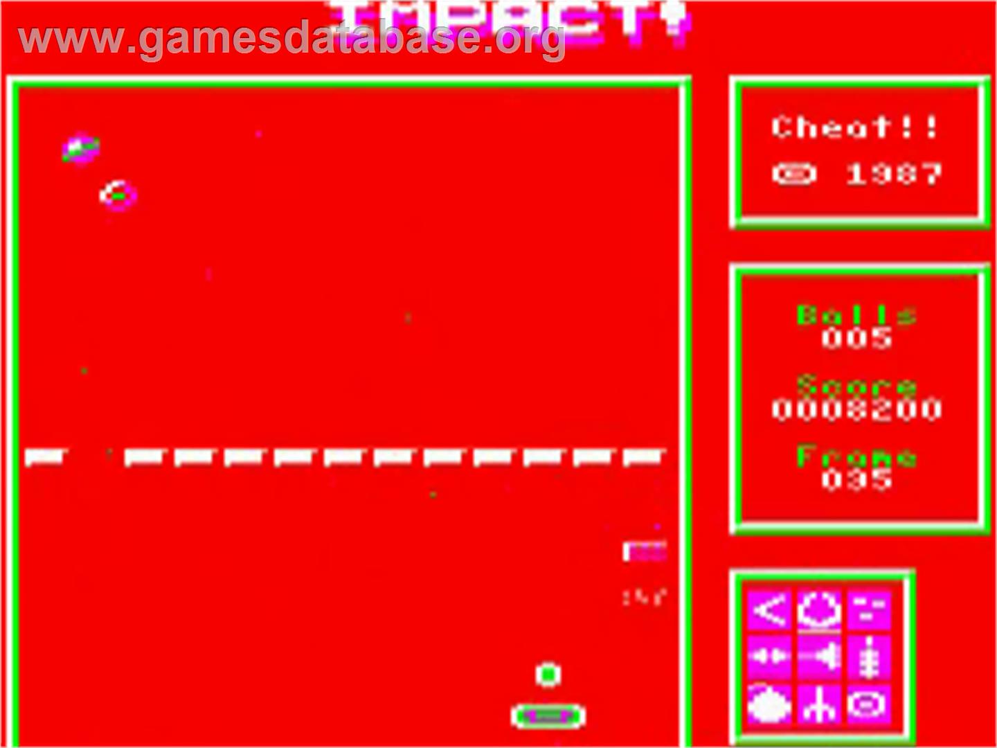 Impact - Acorn BBC Micro - Artwork - In Game