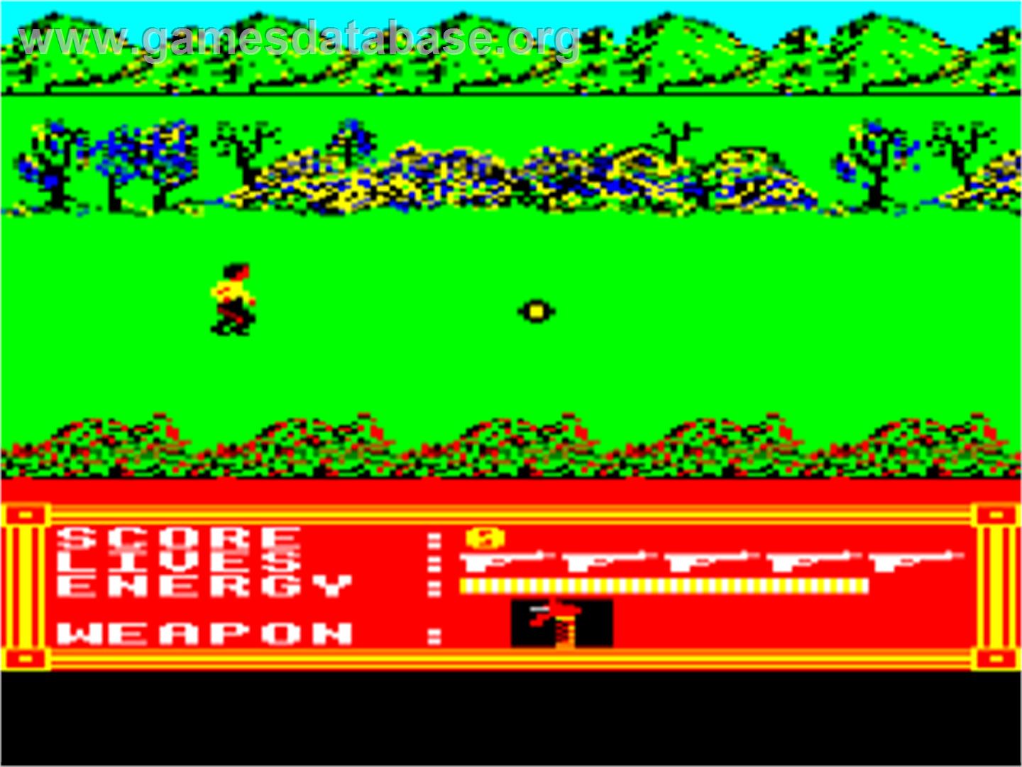 James Bond 007 In The Living Daylights - The Computer Game - Acorn BBC Micro - Artwork - In Game
