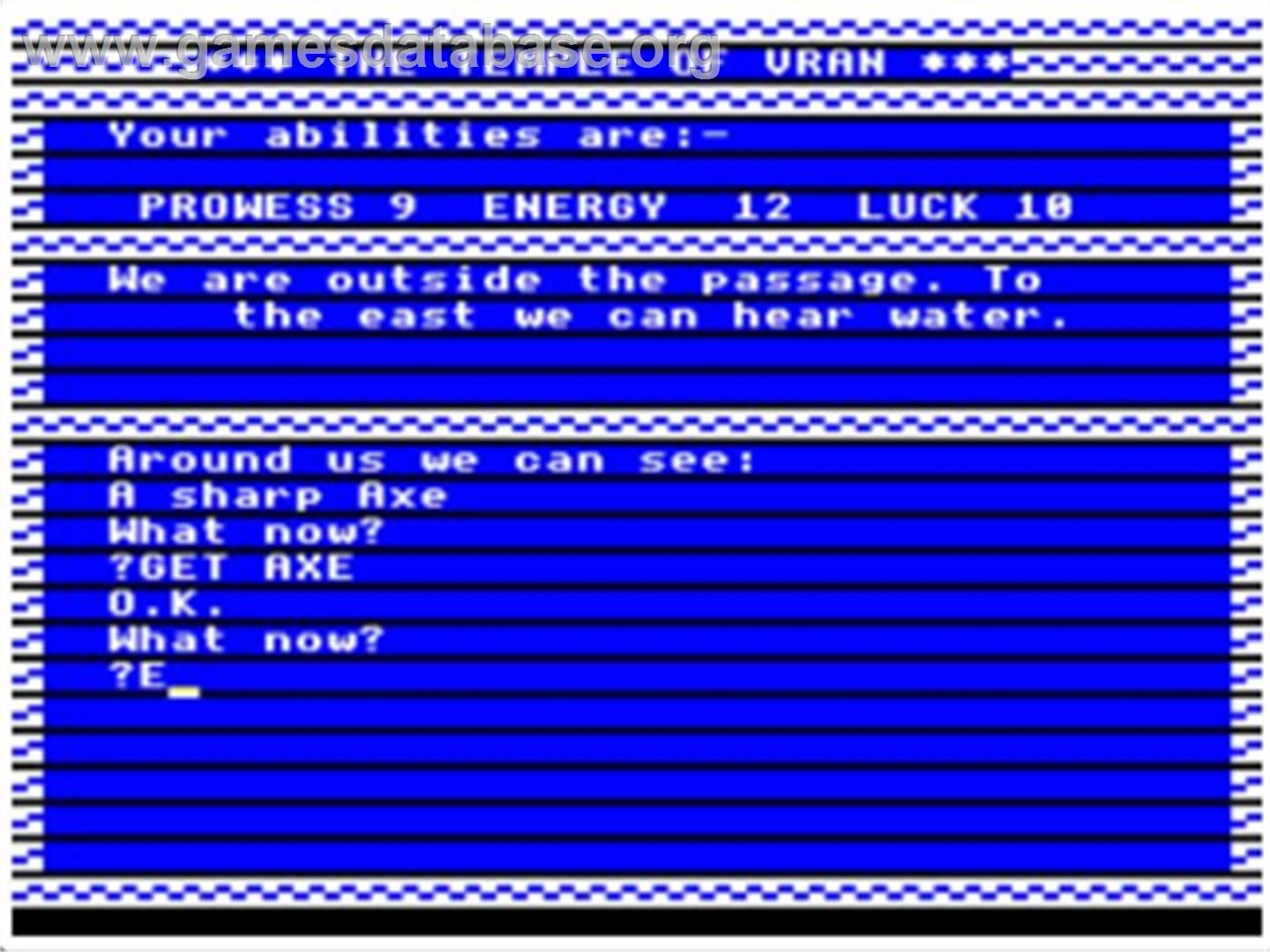 Ket Trilogy, The - Acorn BBC Micro - Artwork - In Game