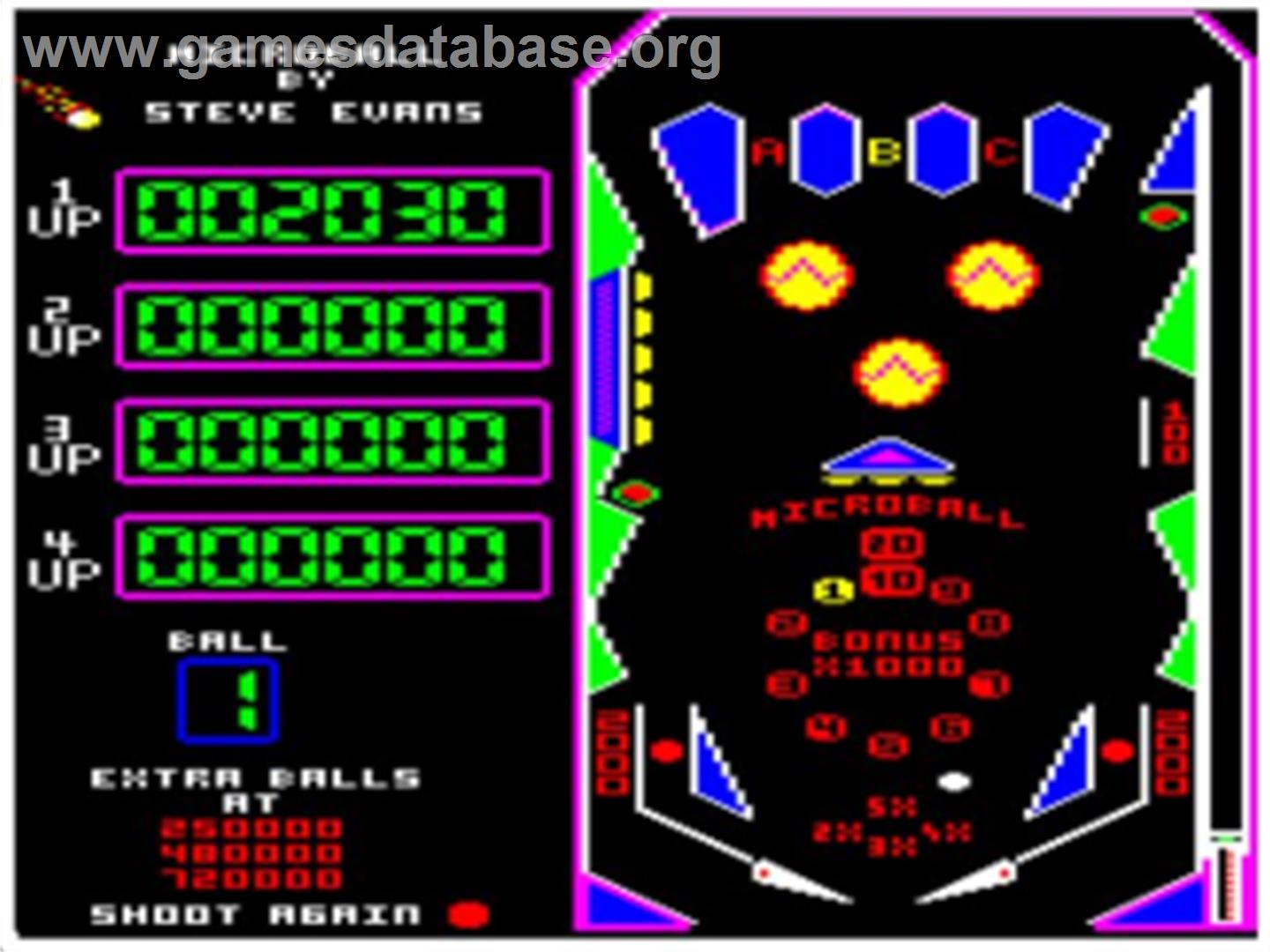 Microball - Acorn BBC Micro - Artwork - In Game