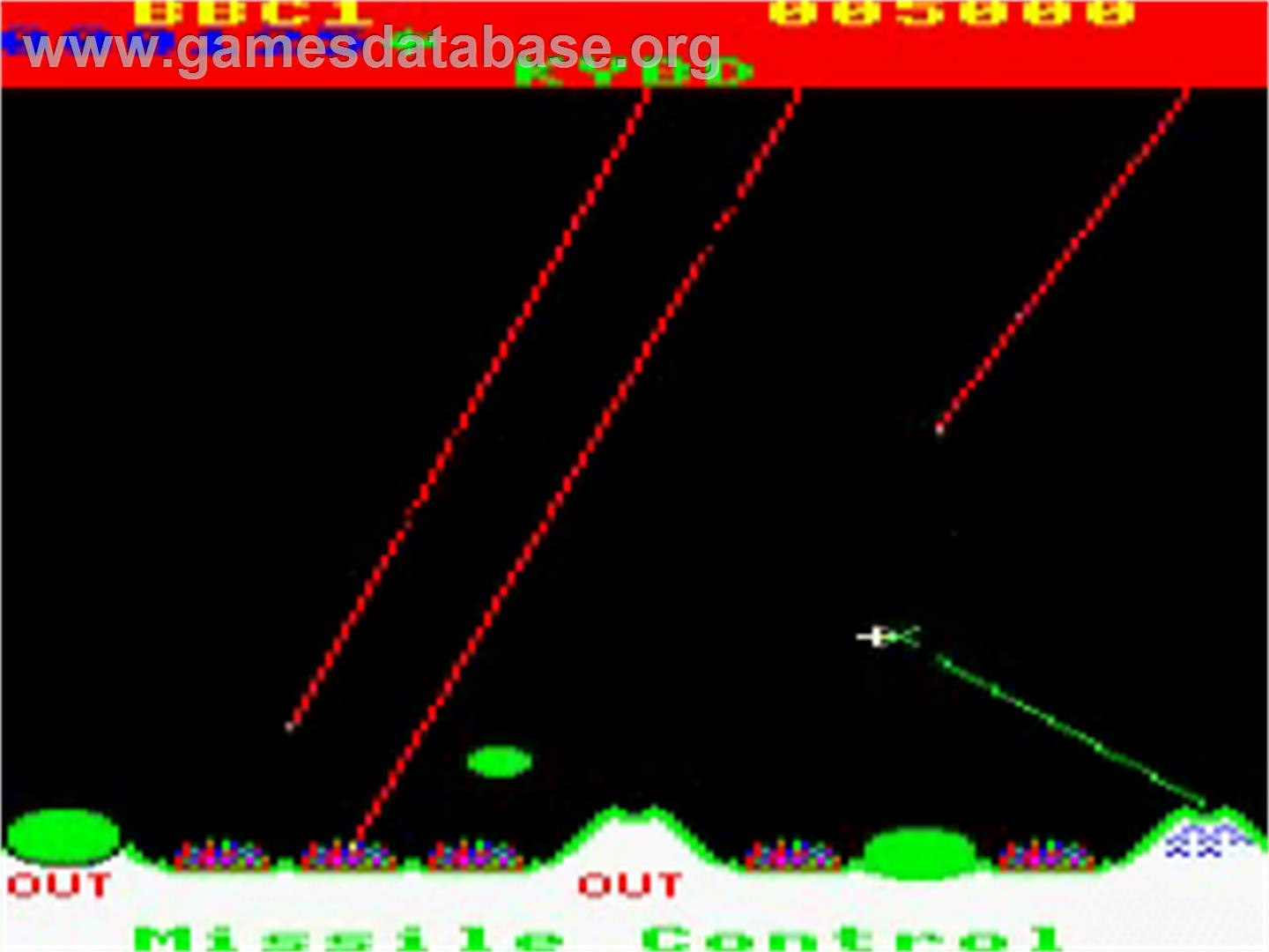Missile Control - Acorn BBC Micro - Artwork - In Game