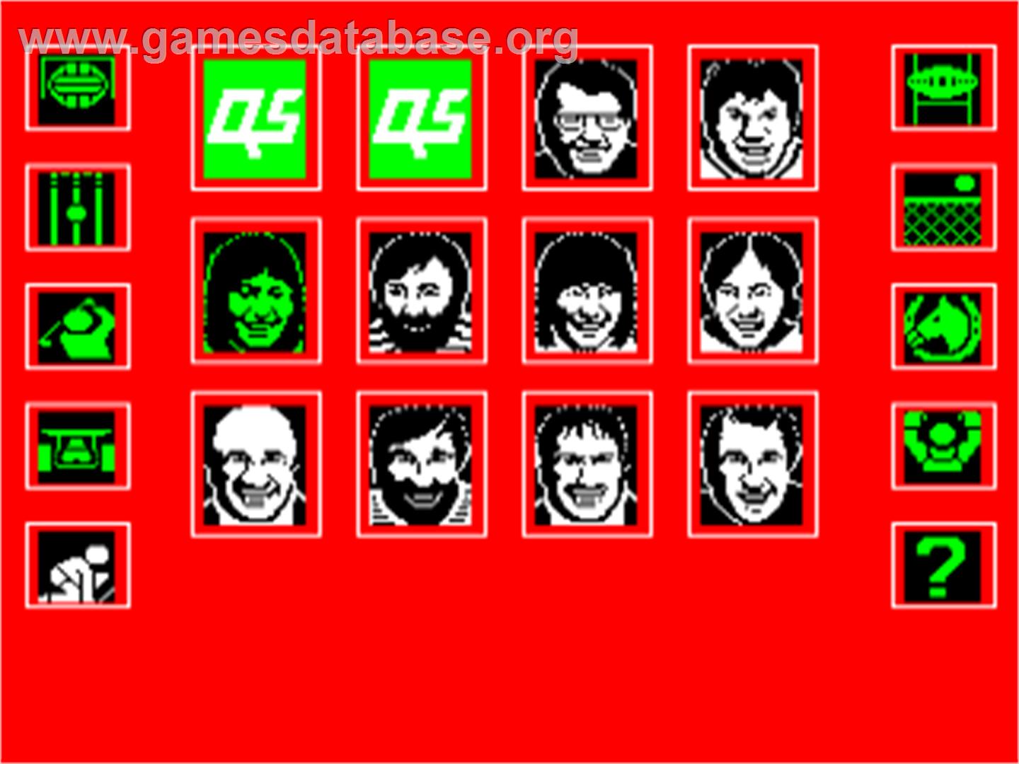 Question Of Sport, A - Acorn BBC Micro - Artwork - In Game