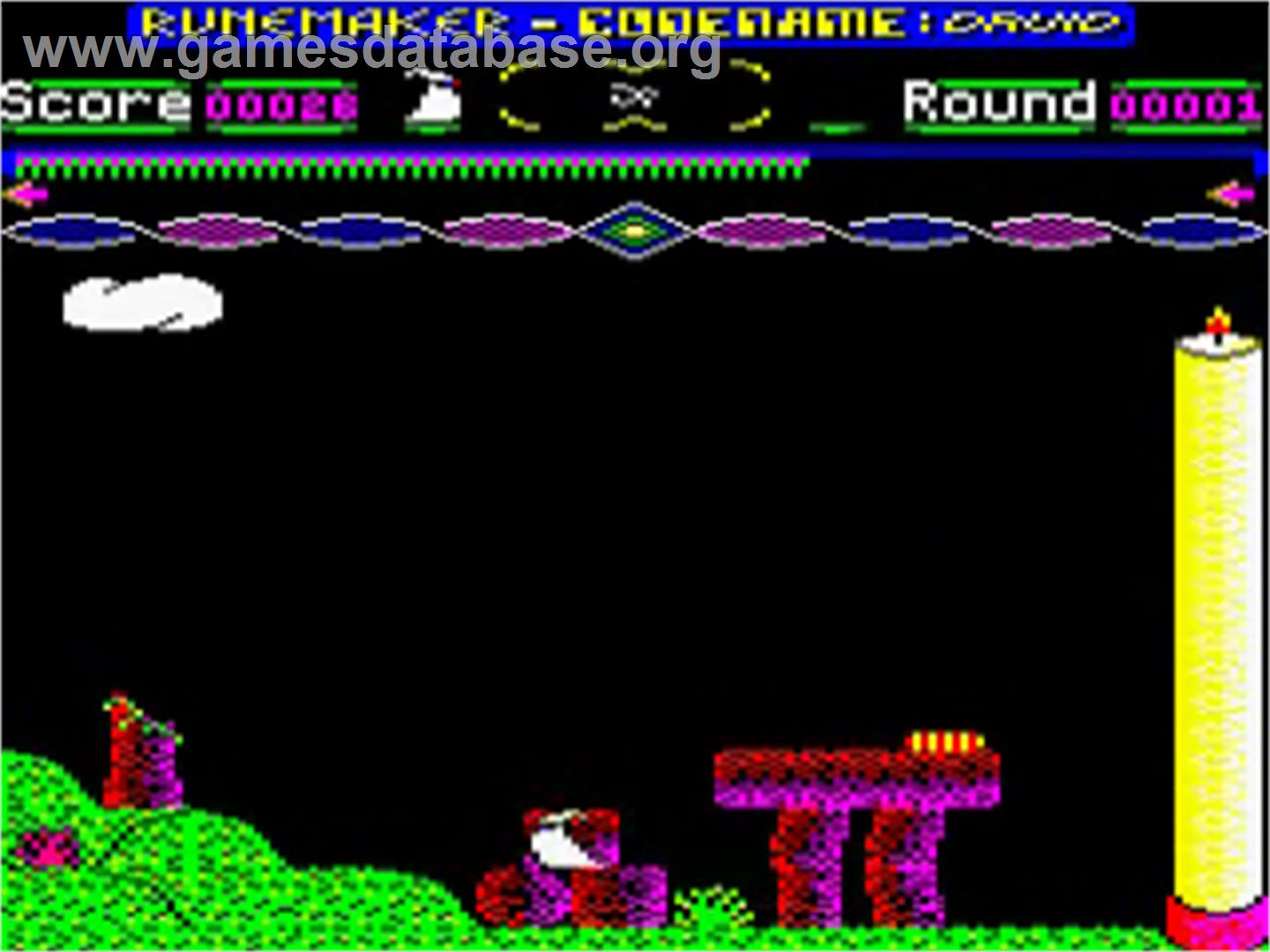 Runemaker - Codename Druid - Acorn BBC Micro - Artwork - In Game