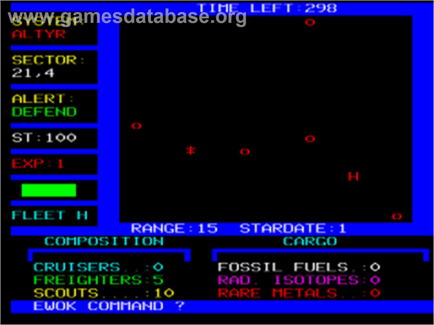Starfleet Encounter - Acorn BBC Micro - Artwork - In Game