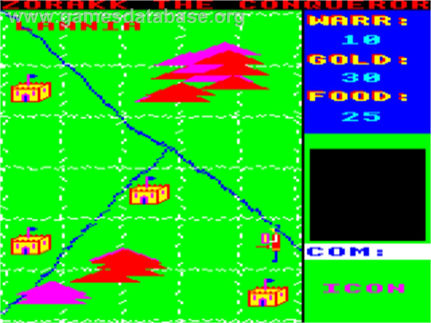 Zorakk The Conqueror - Acorn BBC Micro - Artwork - In Game