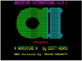 Title screen of Adventures of Buckaroo Banzai, The - Across the 8th Dimension! on the Acorn BBC Micro.