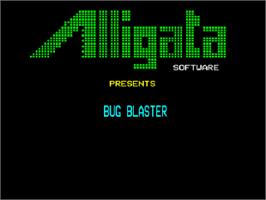 Title screen of Bug Blaster on the Acorn BBC Micro.