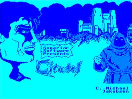 Title screen of Citadel on the Acorn BBC Micro.