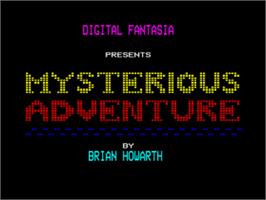 Title screen of Feasibility Experiment on the Acorn BBC Micro.