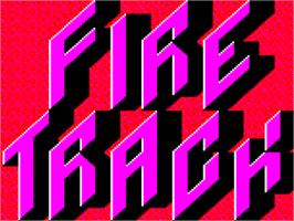 Title screen of Firetrack on the Acorn BBC Micro.