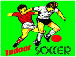 Title screen of Indoor Soccer on the Acorn BBC Micro.