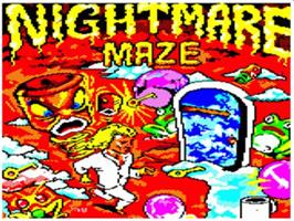 Title screen of Nightmare Maze on the Acorn BBC Micro.