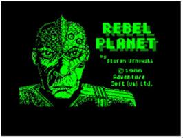 Title screen of Rebel Planet on the Acorn BBC Micro.