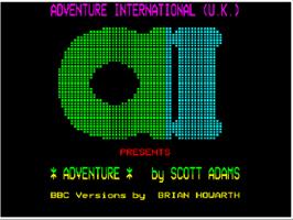 Title screen of Savage Island Part 1 on the Acorn BBC Micro.