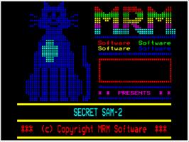 Title screen of Secret Sam 2 on the Acorn BBC Micro.