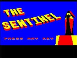 Title screen of Sentinel, The on the Acorn BBC Micro.