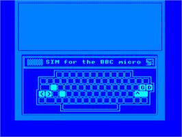 Title screen of Sim on the Acorn BBC Micro.
