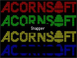 Title screen of Snapper on the Acorn BBC Micro.