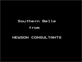 Title screen of Southern Belle on the Acorn BBC Micro.