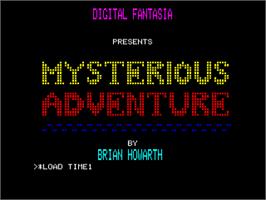 Title screen of Time Machine, The on the Acorn BBC Micro.
