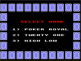 Title screen of Video Card Arcade on the Acorn BBC Micro.