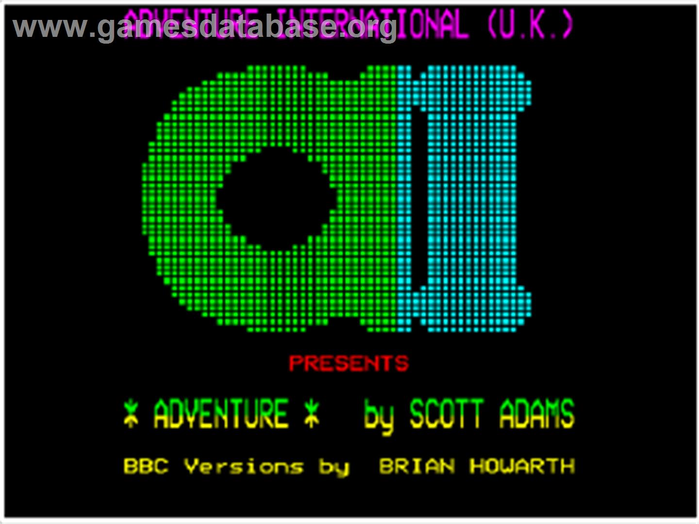 Adventures of Buckaroo Banzai, The - Across the 8th Dimension! - Acorn BBC Micro - Artwork - Title Screen