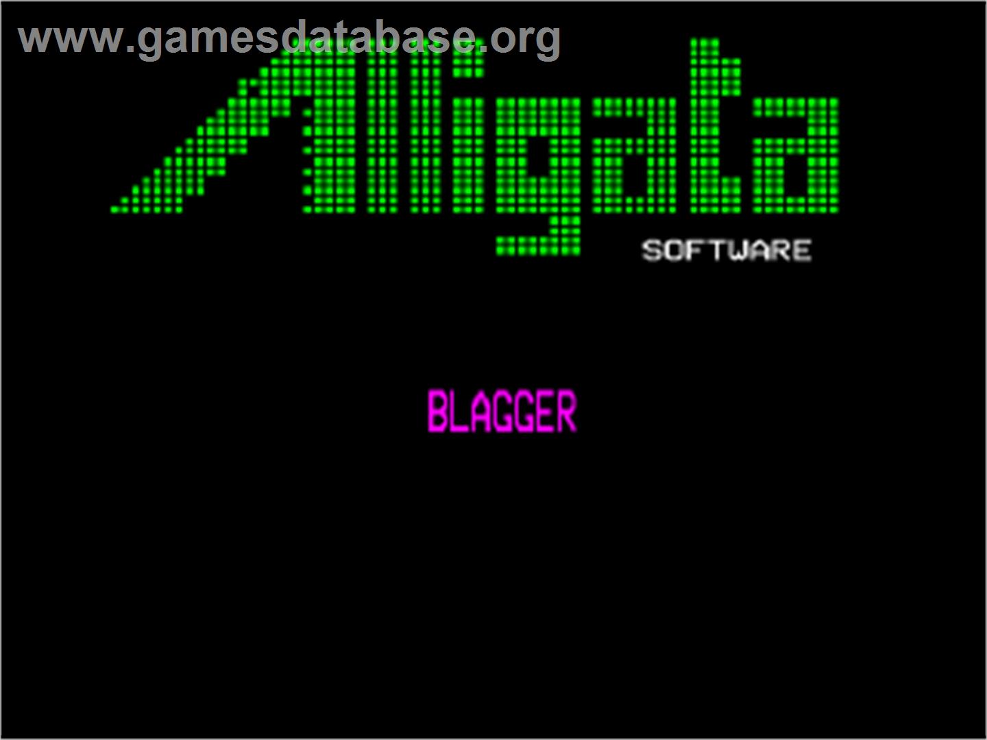 Blagger - Acorn BBC Micro - Artwork - Title Screen