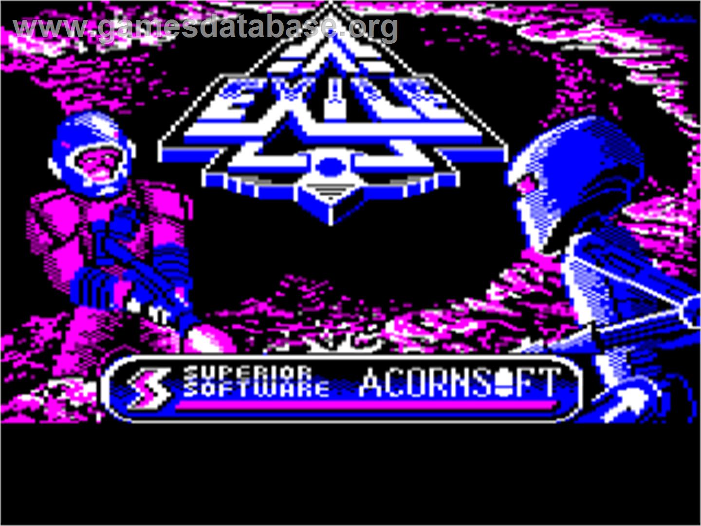 Exile - Acorn BBC Micro - Artwork - Title Screen