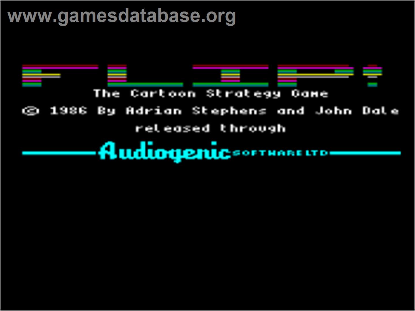 Flip! - Acorn BBC Micro - Artwork - Title Screen