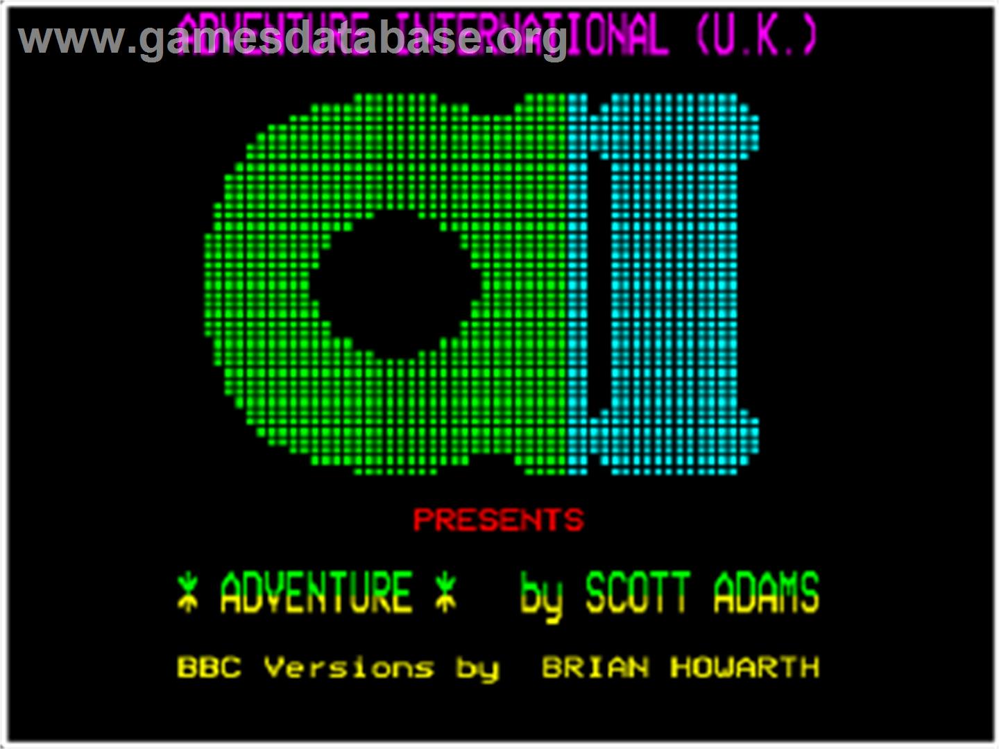 Ghost Town - Acorn BBC Micro - Artwork - Title Screen