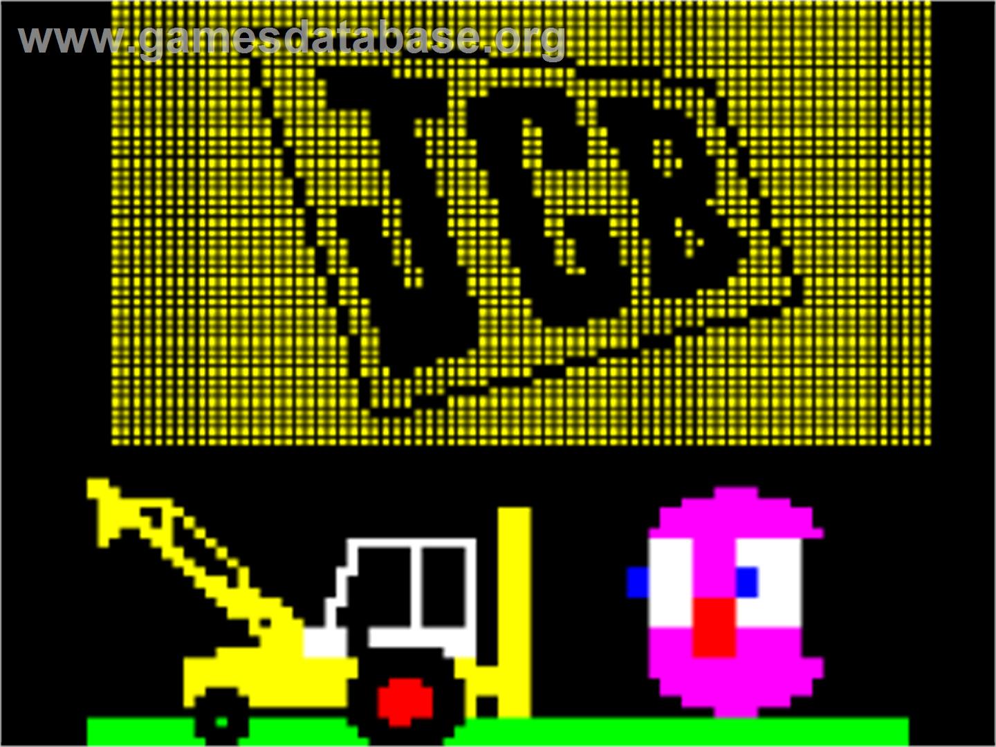 JCB Digger - Acorn BBC Micro - Artwork - Title Screen