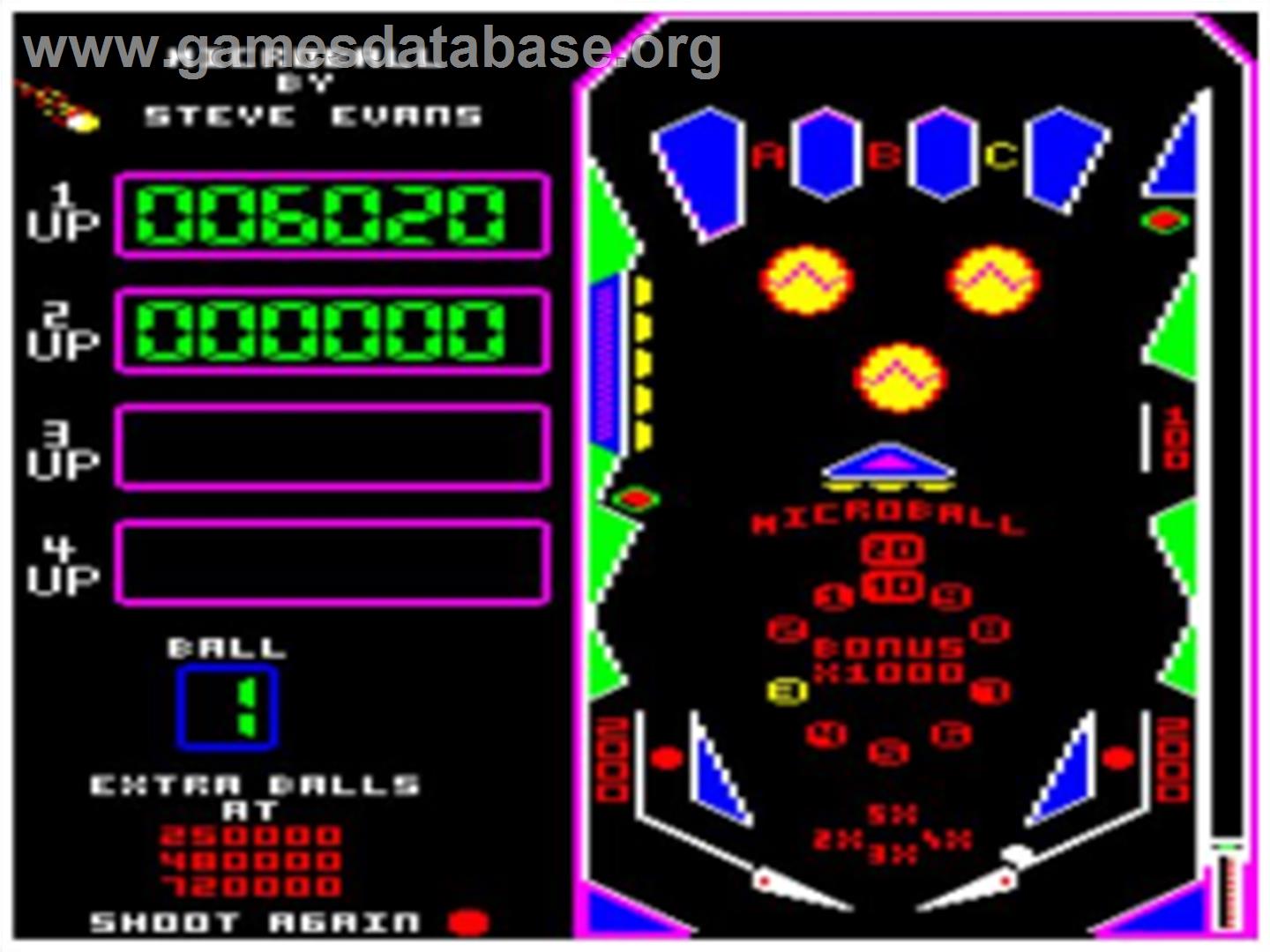 Microball - Acorn BBC Micro - Artwork - Title Screen