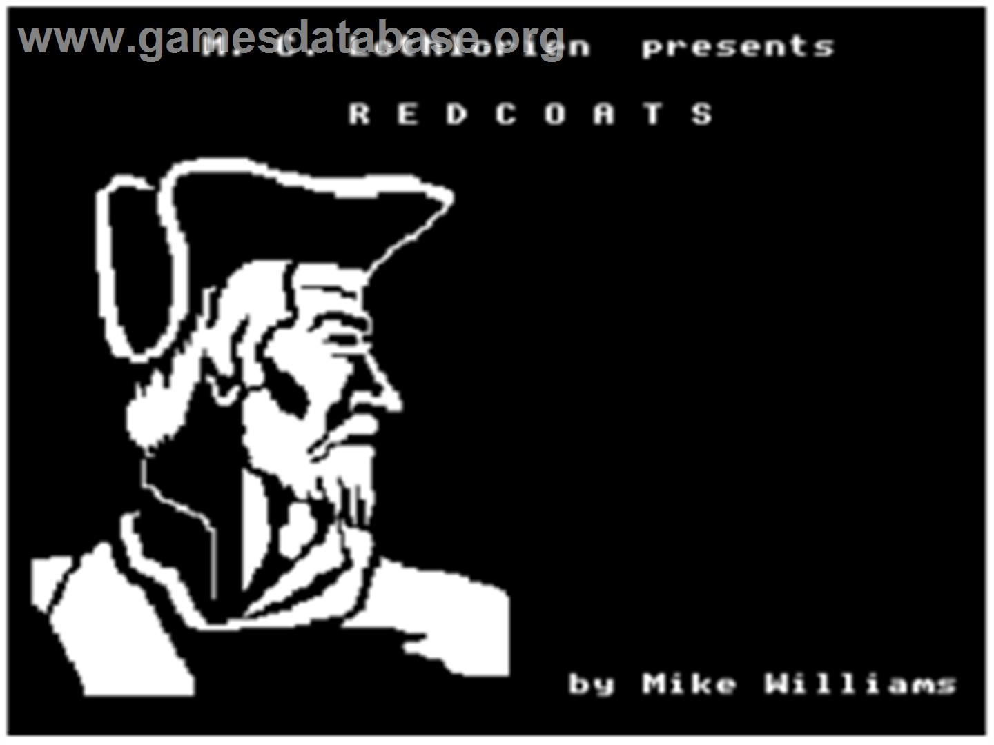 Redcoats - Acorn BBC Micro - Artwork - Title Screen